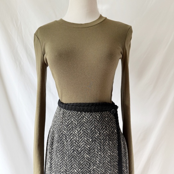 Reversible Wool Blanket Wrap Skirt XS - Picture 7 of 9